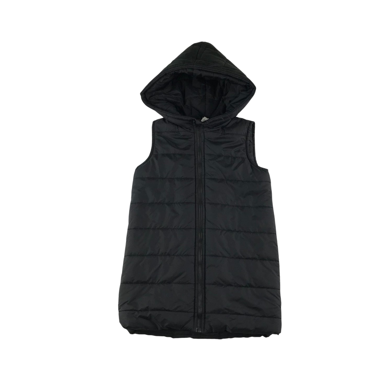 Shein Gilet 6-7 years black puffer with hood