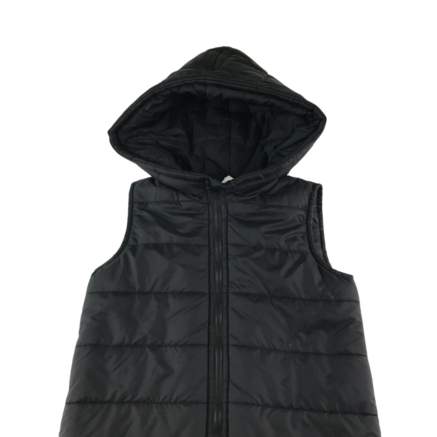 Shein Gilet 6-7 years black puffer with hood