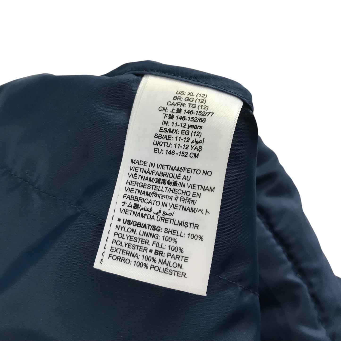 Amazon Essentials Gilet 11-12 years navy puffer