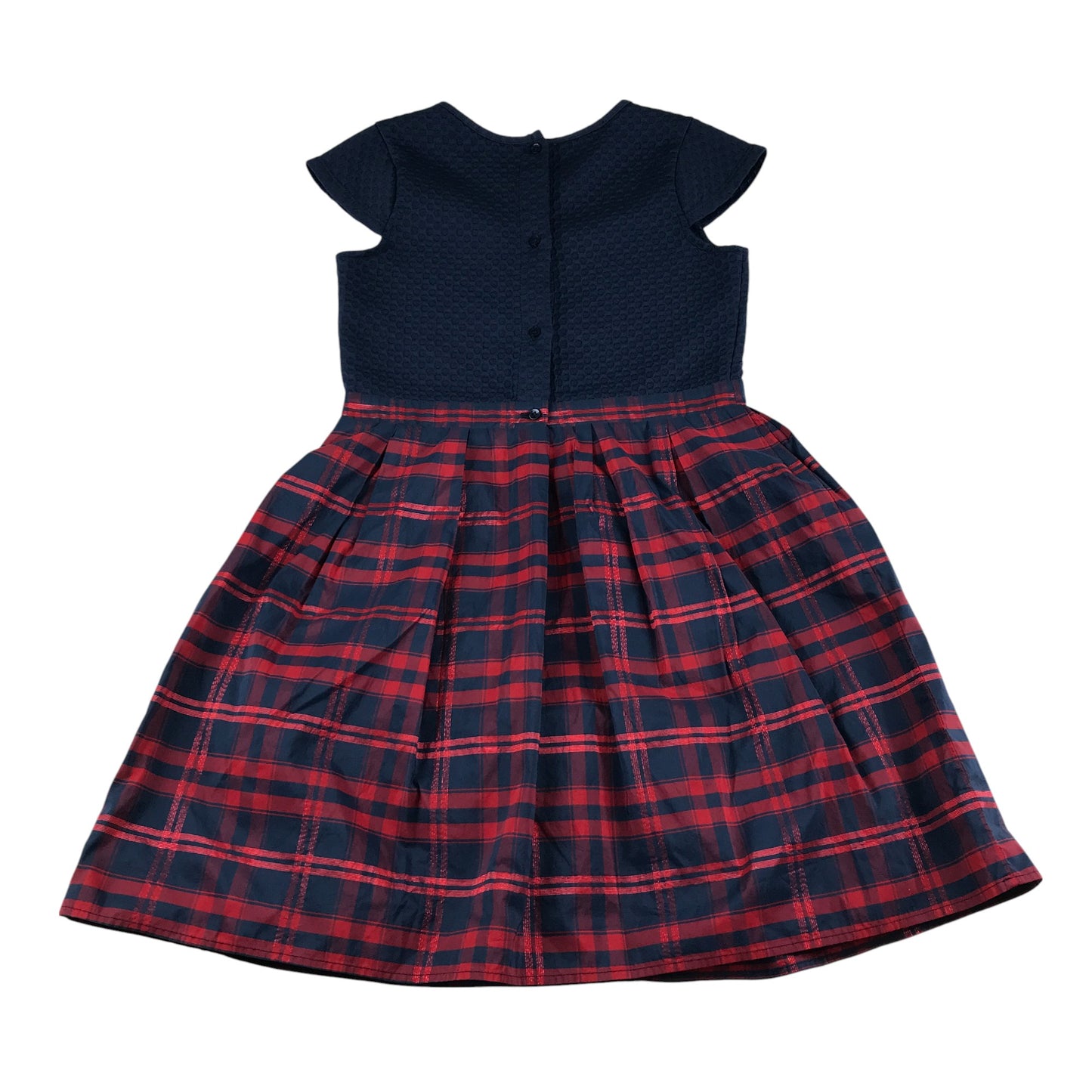 Jasper Conran dress 9-10 years navy and red check pattern