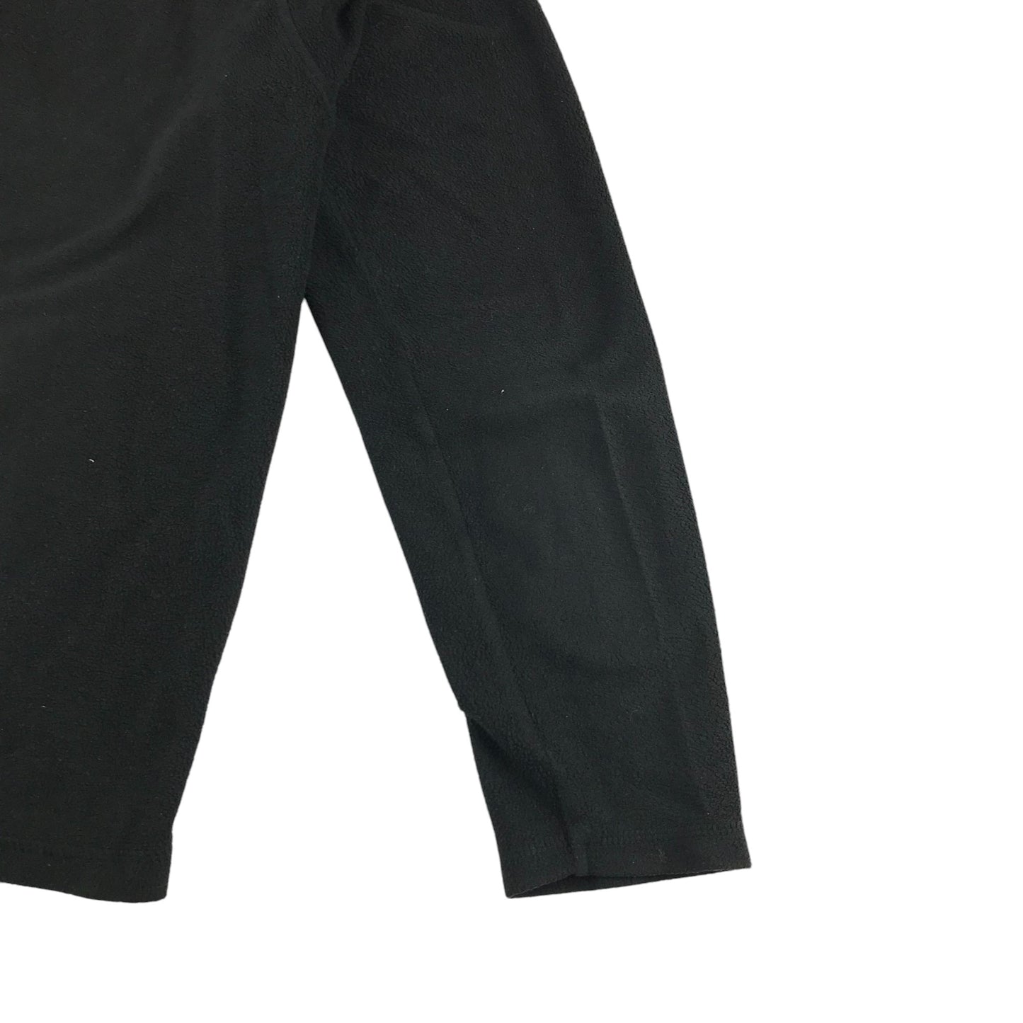 Regata fleece 13-14 years black plain with white logo