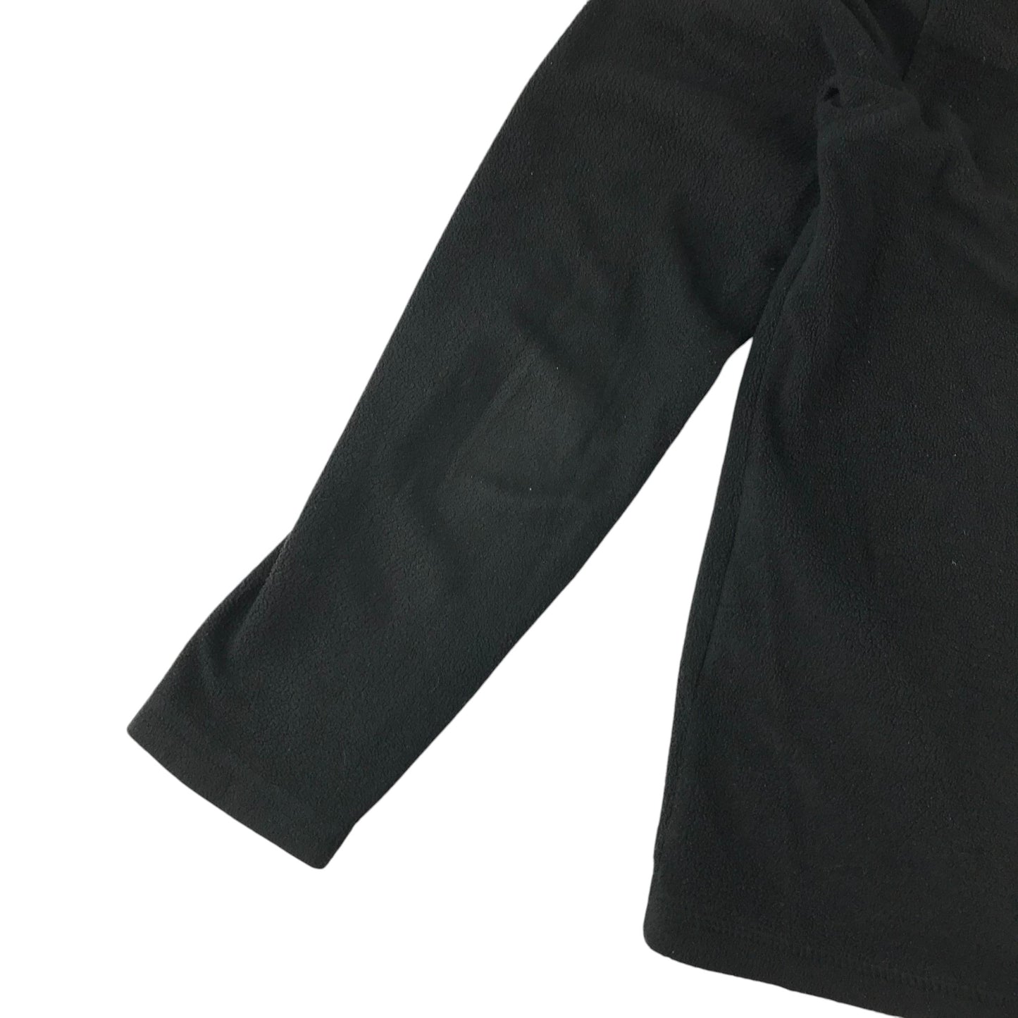 Regata fleece 13-14 years black plain with white logo