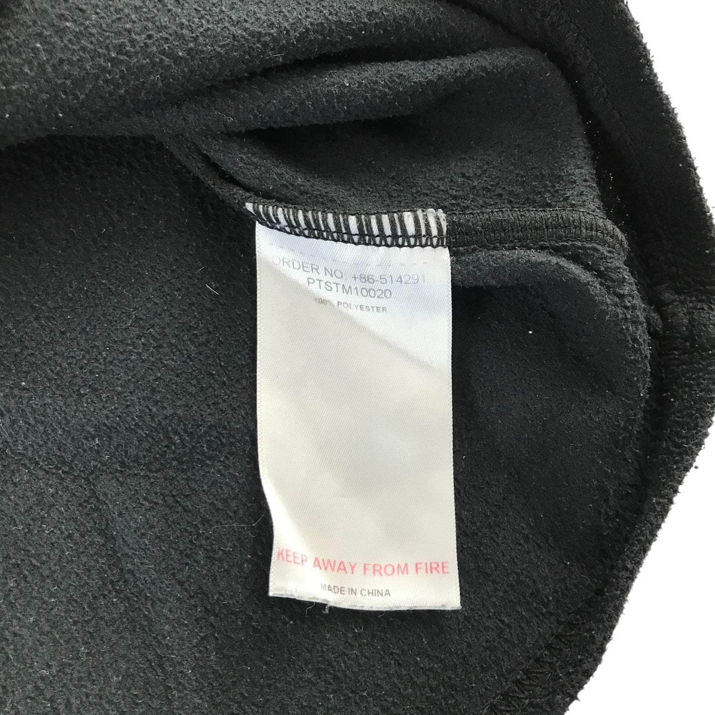 Peter Storm fleece adult S black plain
