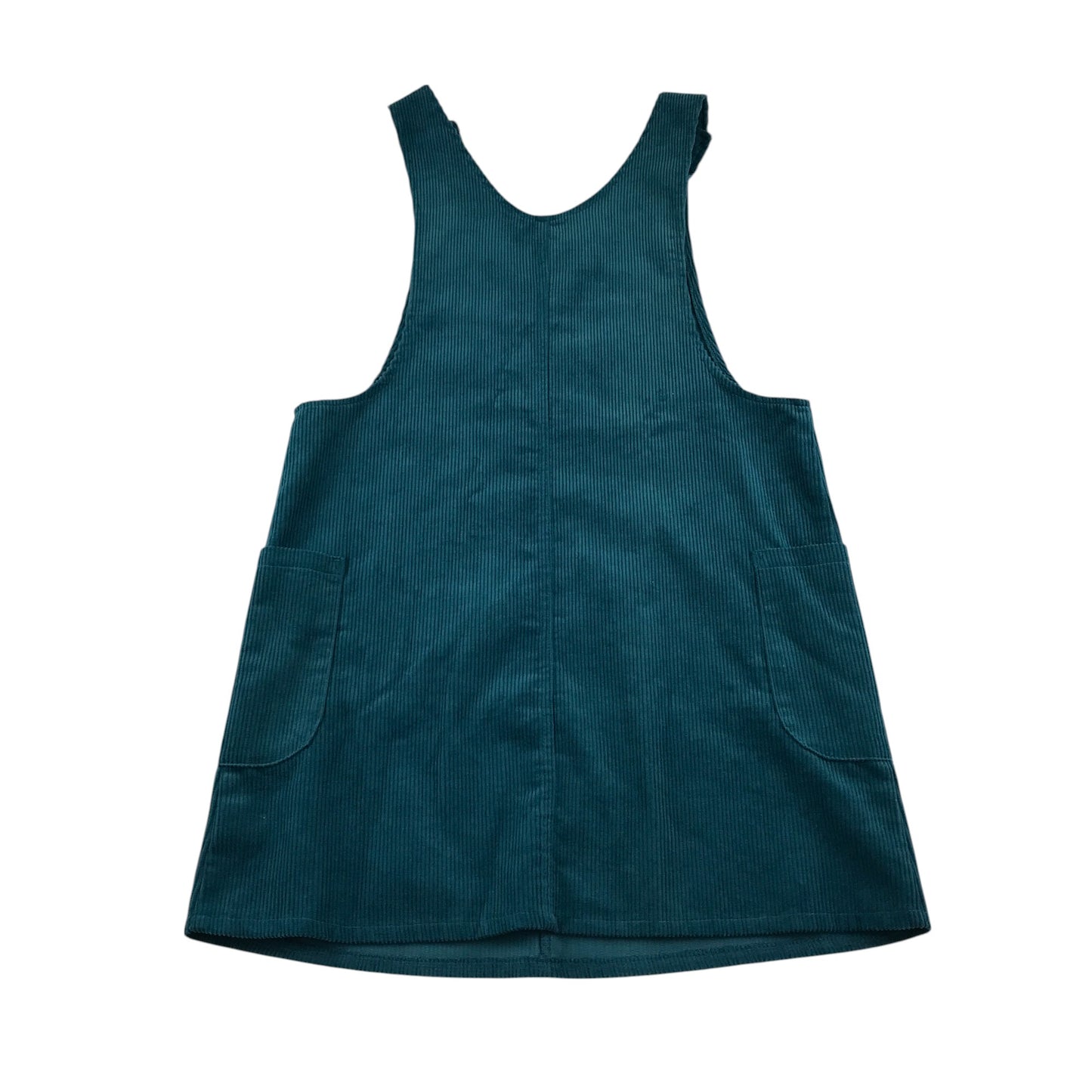 Primark dress 13-14 years teal turquoise corduroy pinafore style