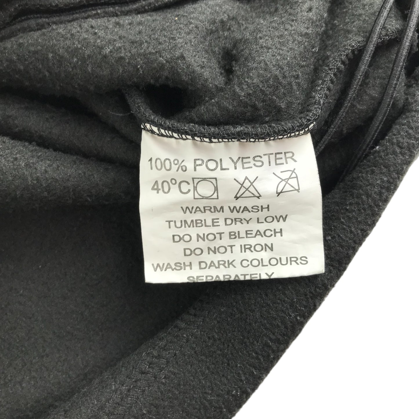 Arco Essentials fleece men's black plain