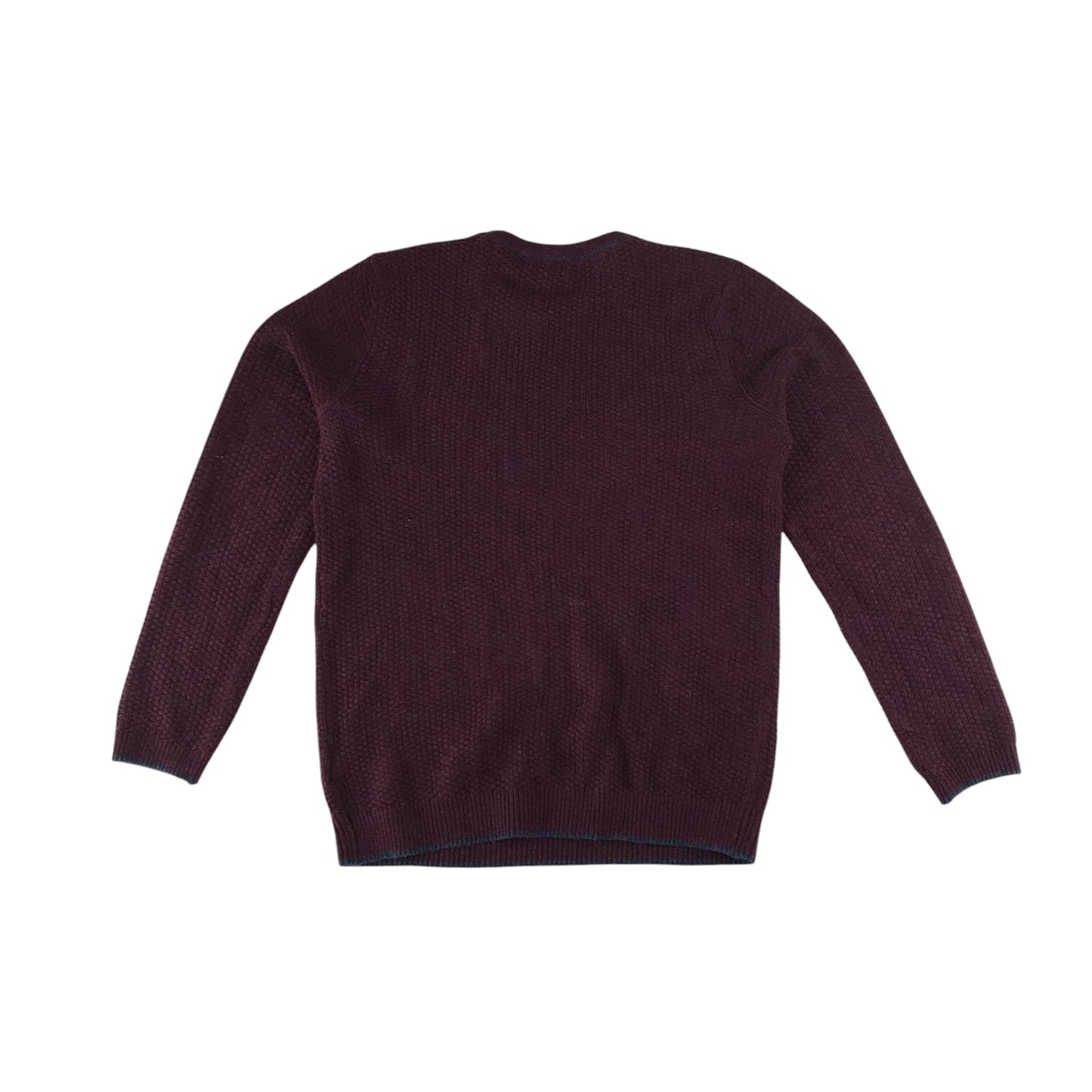 M&S Jumper 11-12 years burgundy crewneck pullover
