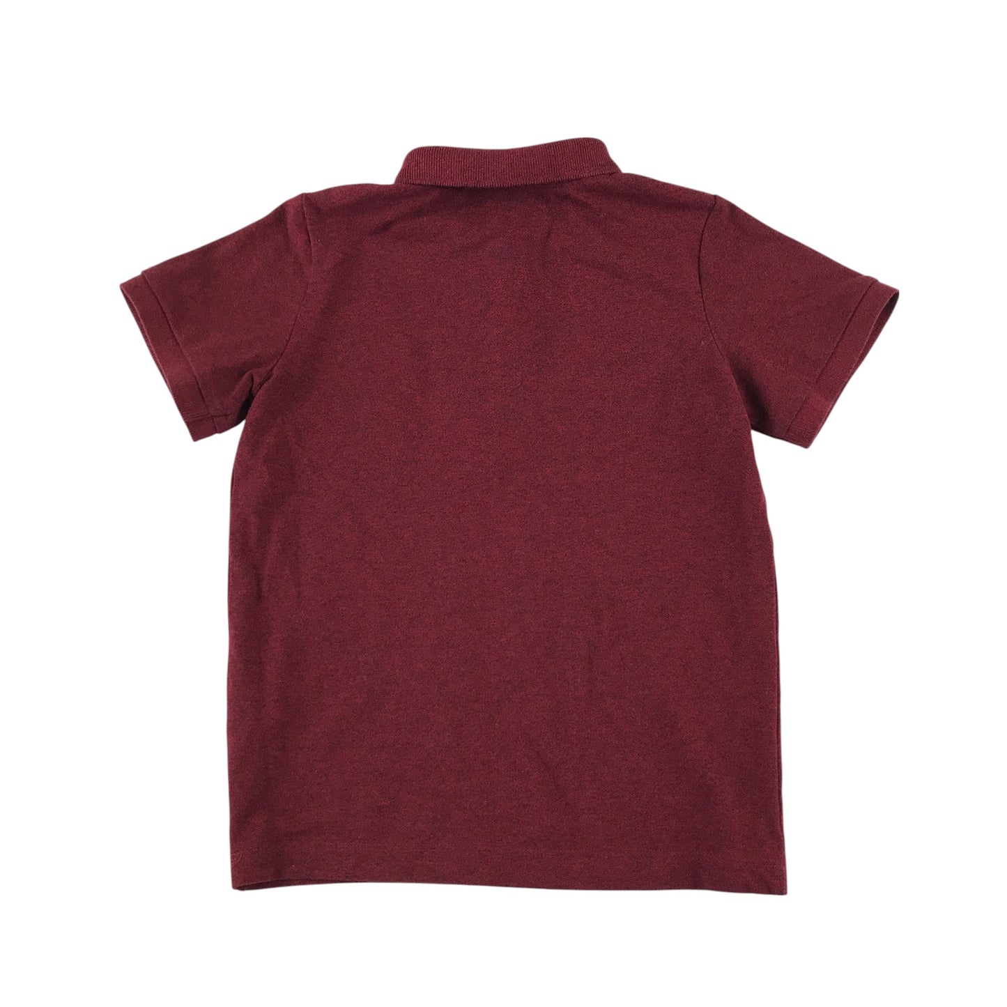 Next polo shirt 4-5 years burgundy plain with logo