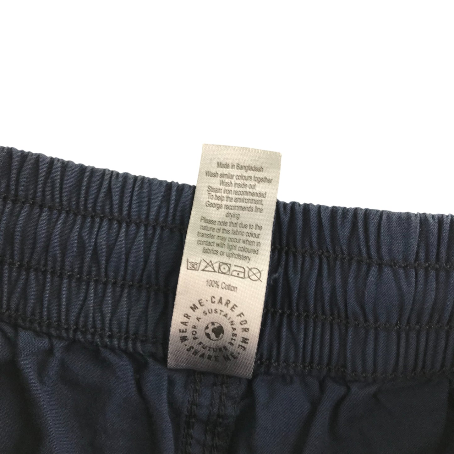 George trousers 6-7 years navy cargo style cotton