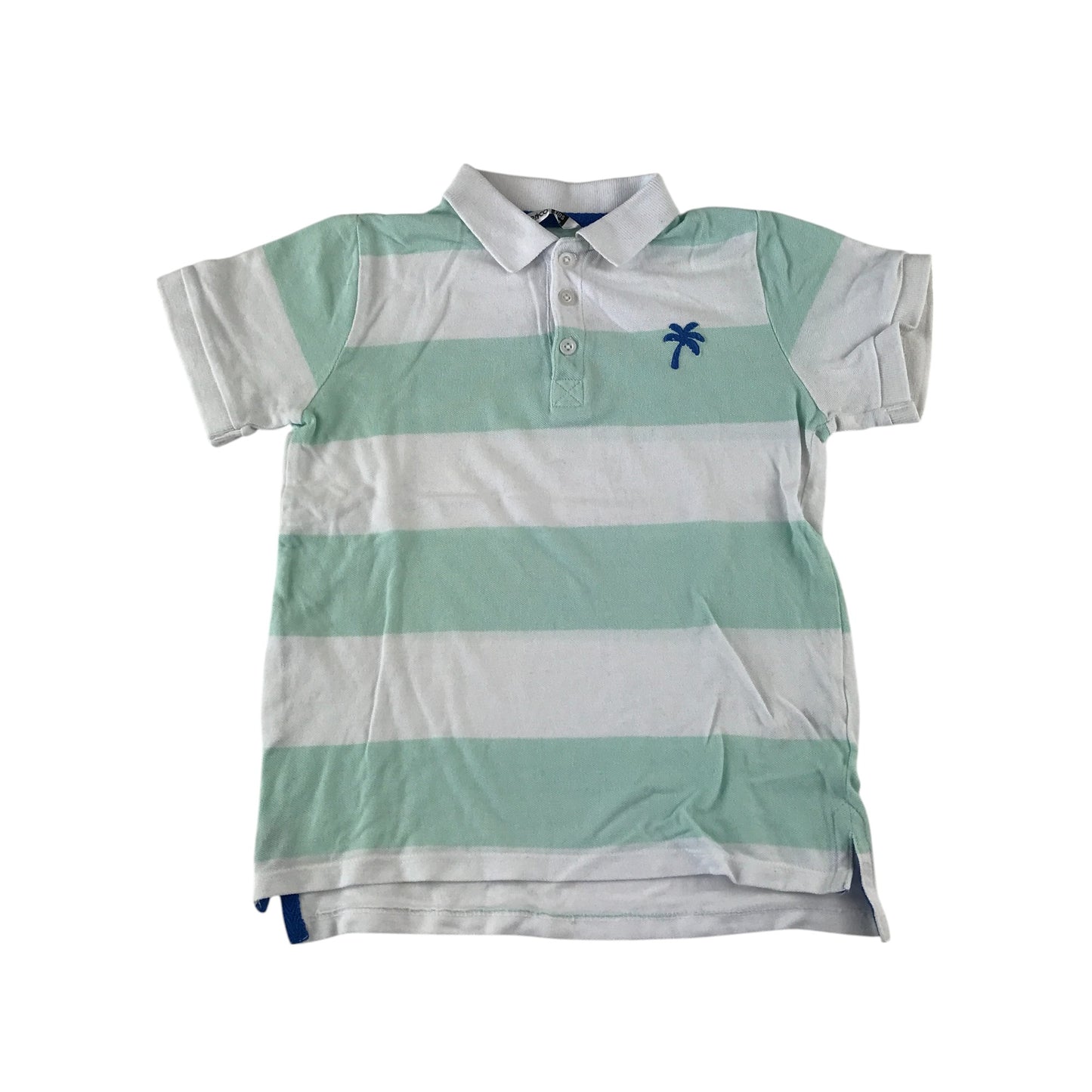 Pep&Co polo shirt 5-6 years blue and white stripy cotton