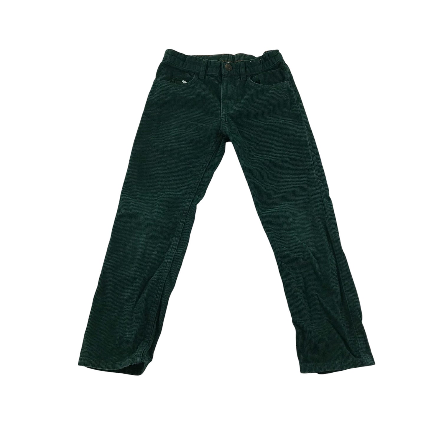 M&S trousers 6-7 years navy plain elasticated waist cargo style