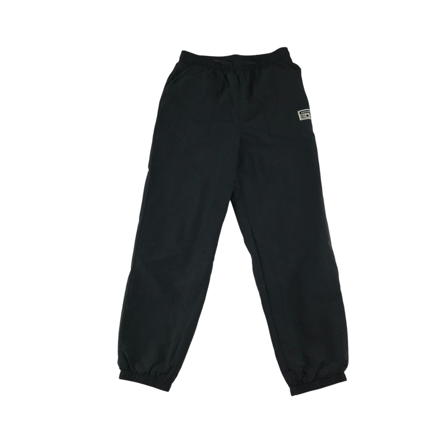 Converse trousers 10-11 years black plain with logo baggy fit tracksuit material
