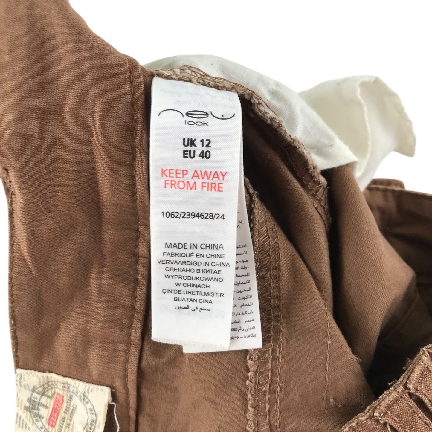New Look trousers women's 12 light brown chino style