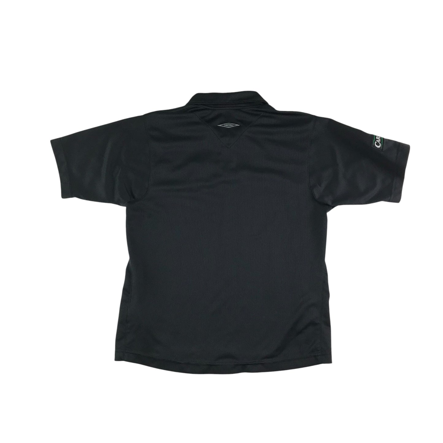 Umbro Celtic FC sport top 11-12 years black short sleeve with quarter zipper