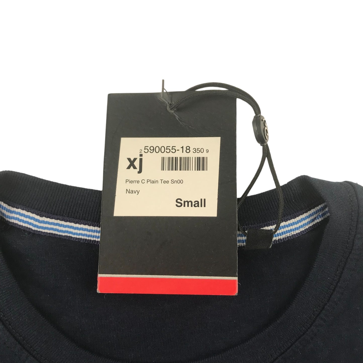 Pierre Cardin T-shirt Size Small Navy Blue Plain Short Sleeve Cotton