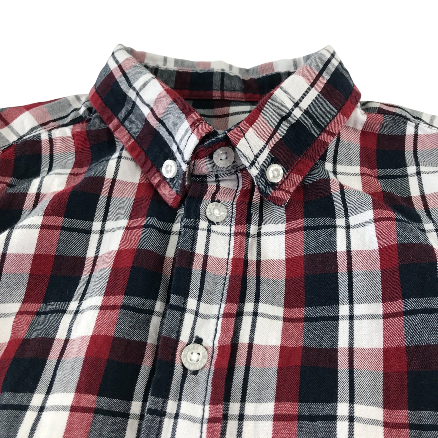 Polarn O Pyret shirt 5-6 years red checked button up cotton
