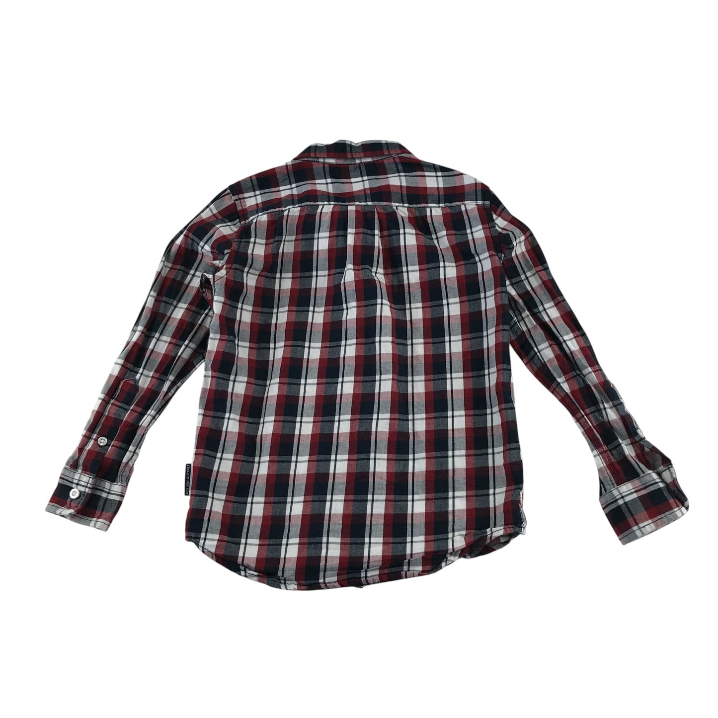 Polarn O Pyret shirt 5-6 years red checked button up cotton