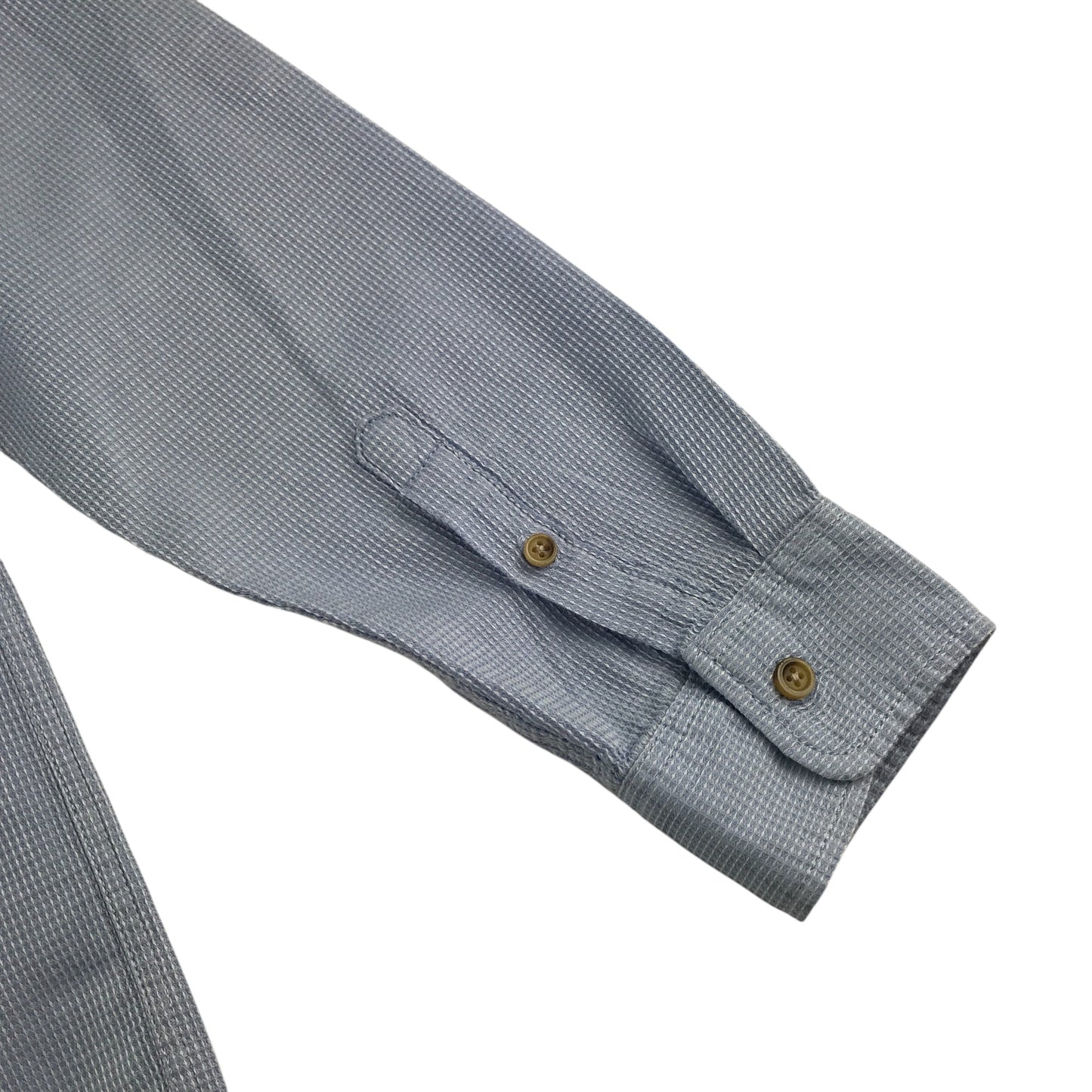 Zara shirt 11-12 years light blue button up round neckline cotton