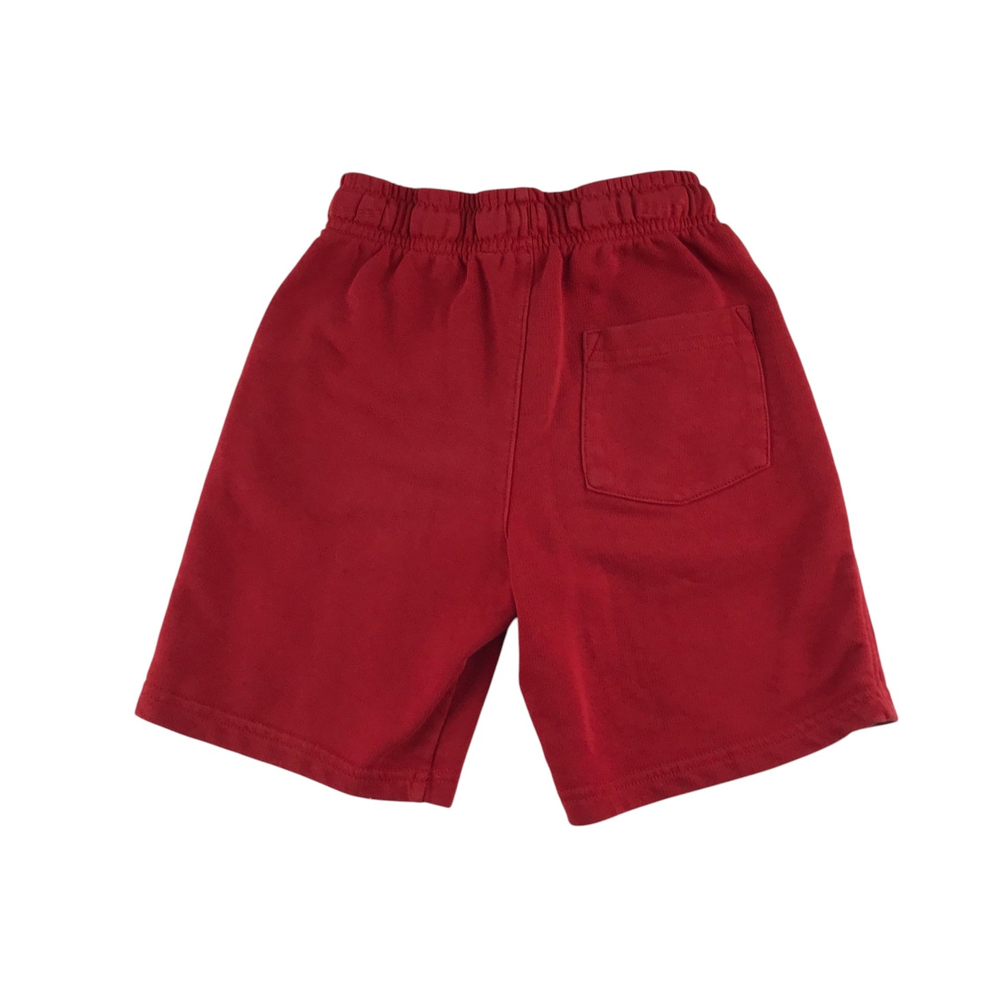 George shorts 8-9 years red plain elasticated waist