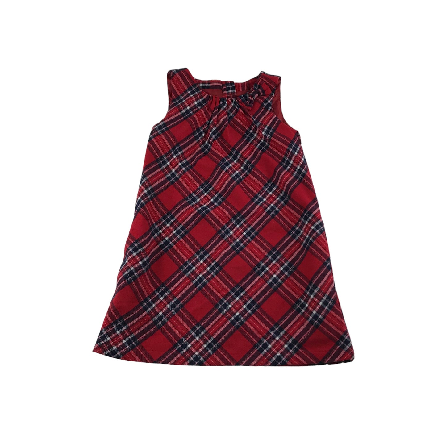 H&M Dress Age 5 Red Checked A-line Pinafore