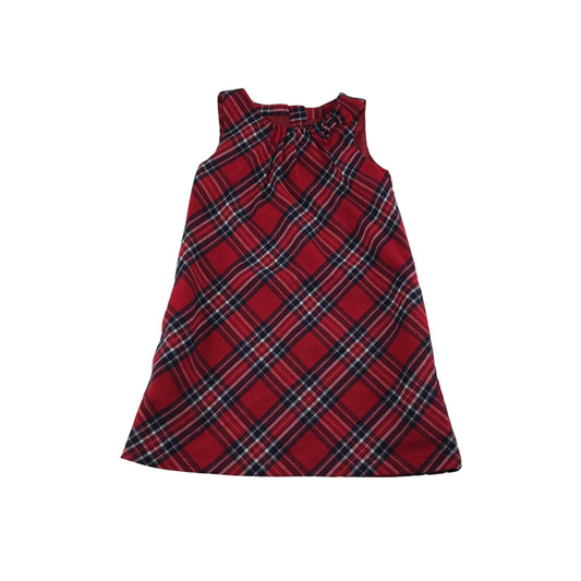 H&M Dress Age 5 Red Checked A-line Pinafore