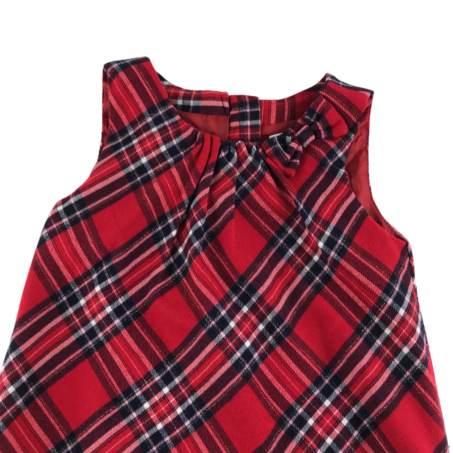 H&M Dress Age 5 Red Checked A-line Pinafore