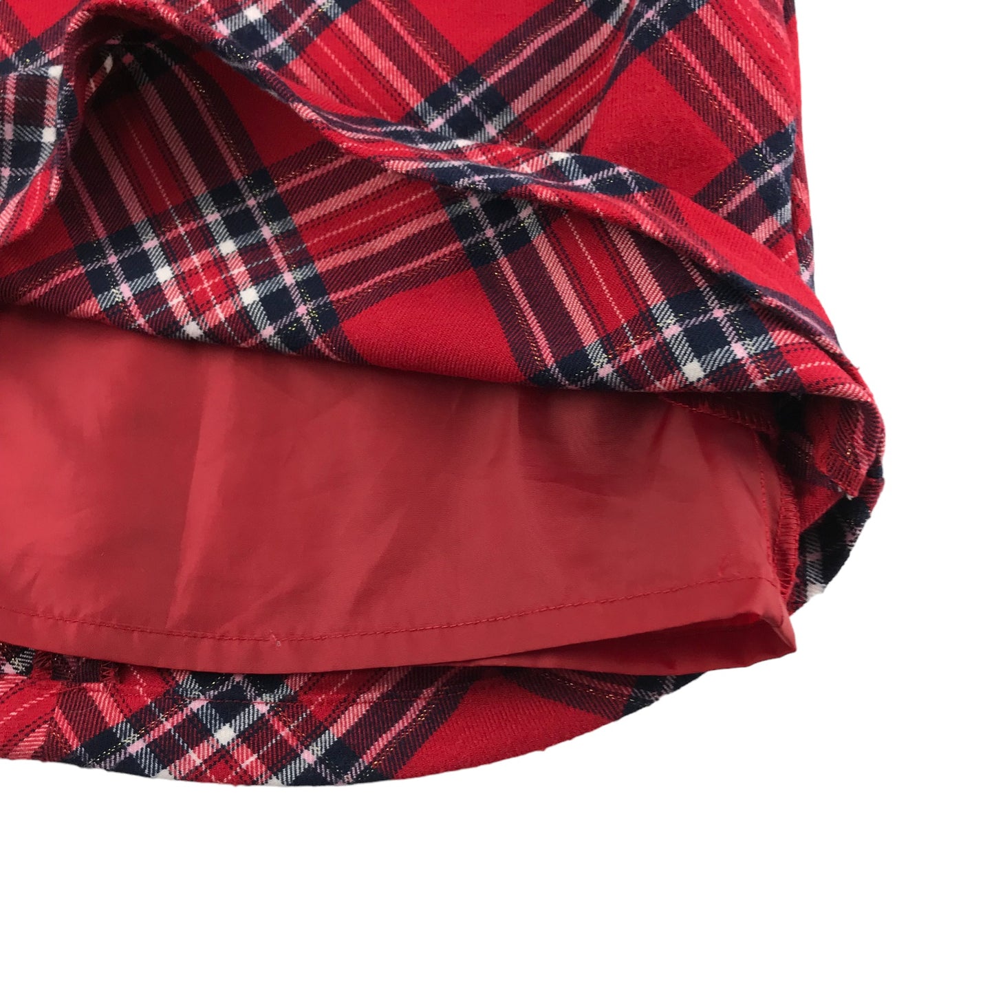H&M Dress Age 5 Red Checked A-line Pinafore