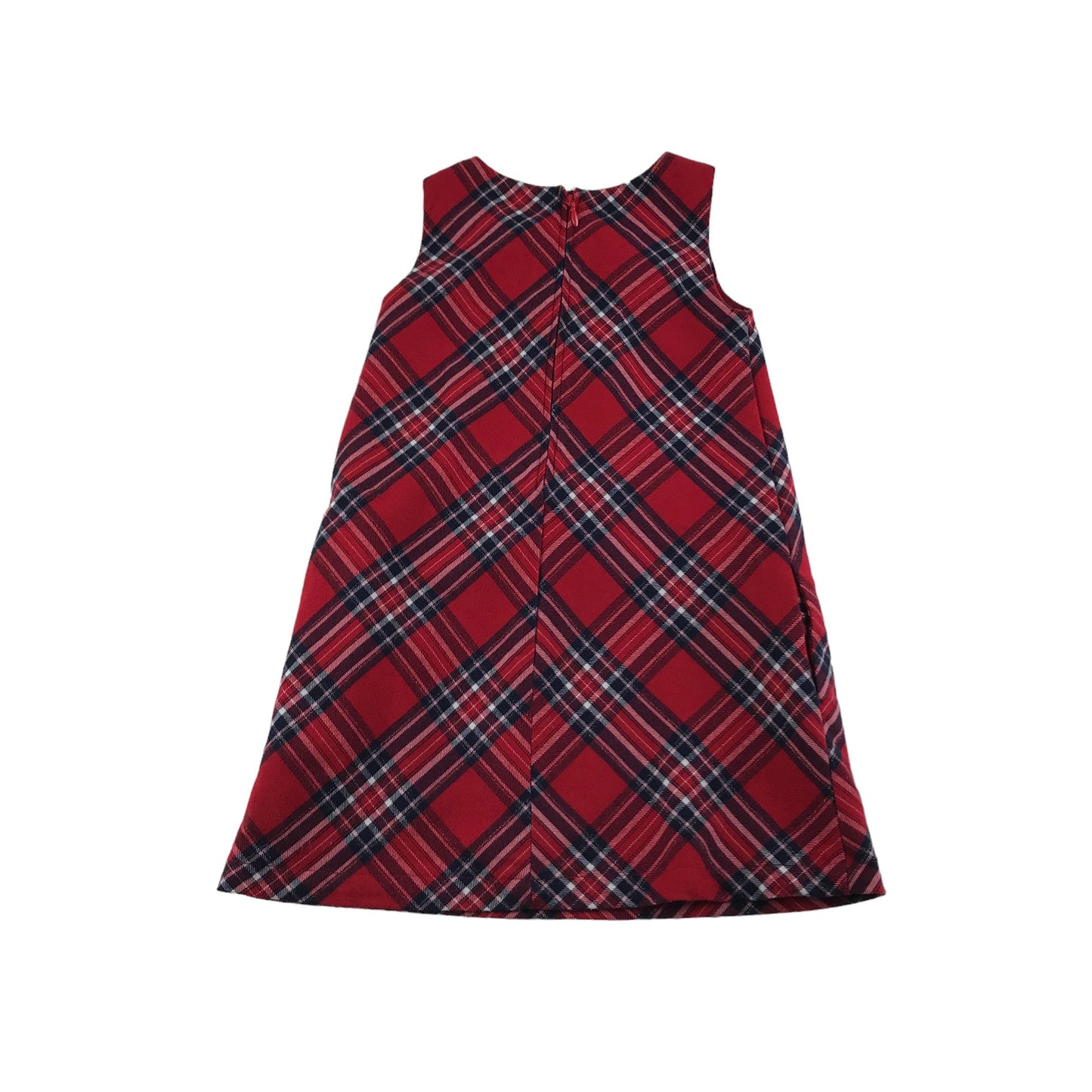 H&M Dress Age 5 Red Checked A-line Pinafore
