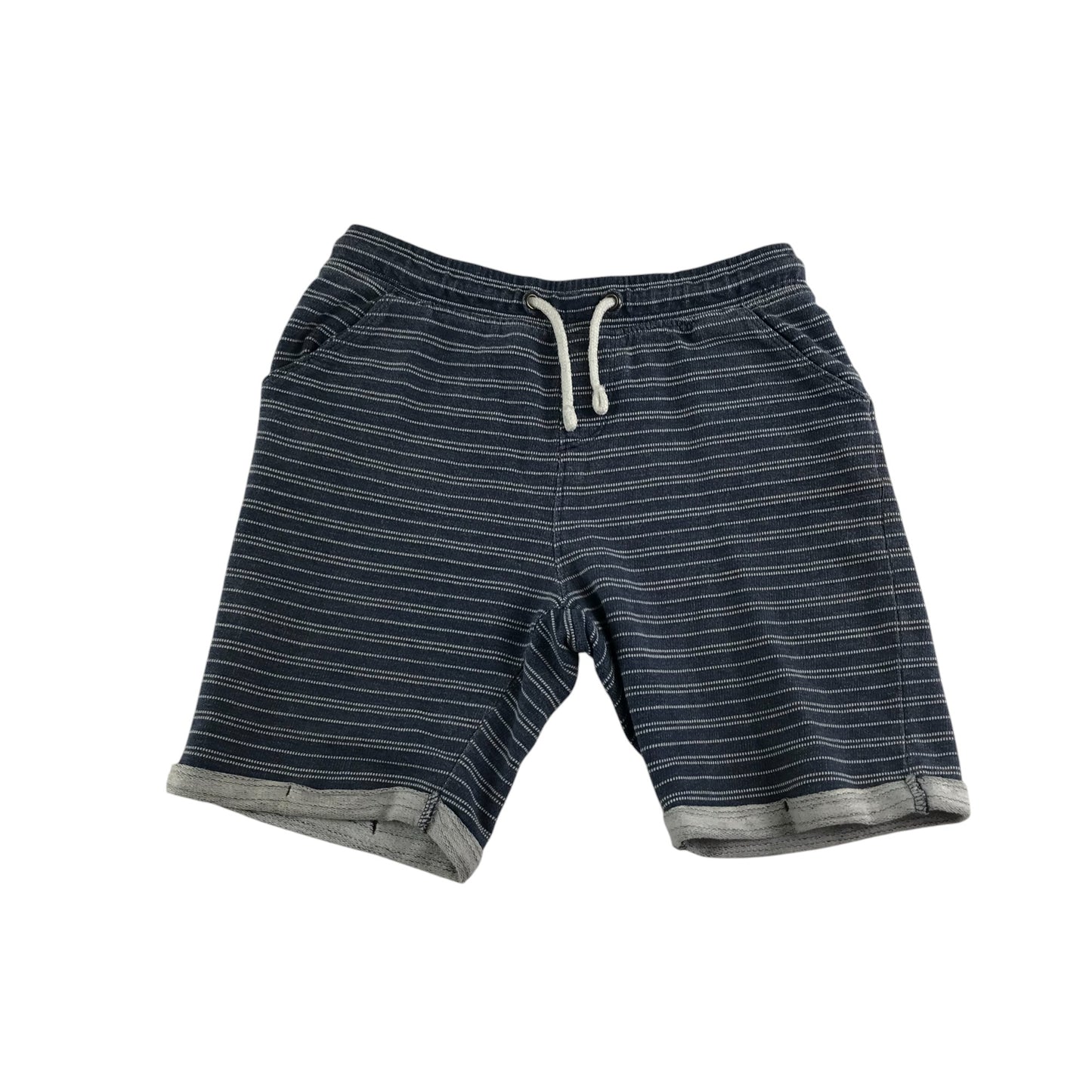 Lilly&Dan shorts 9-10 years navy and white stripy cotton