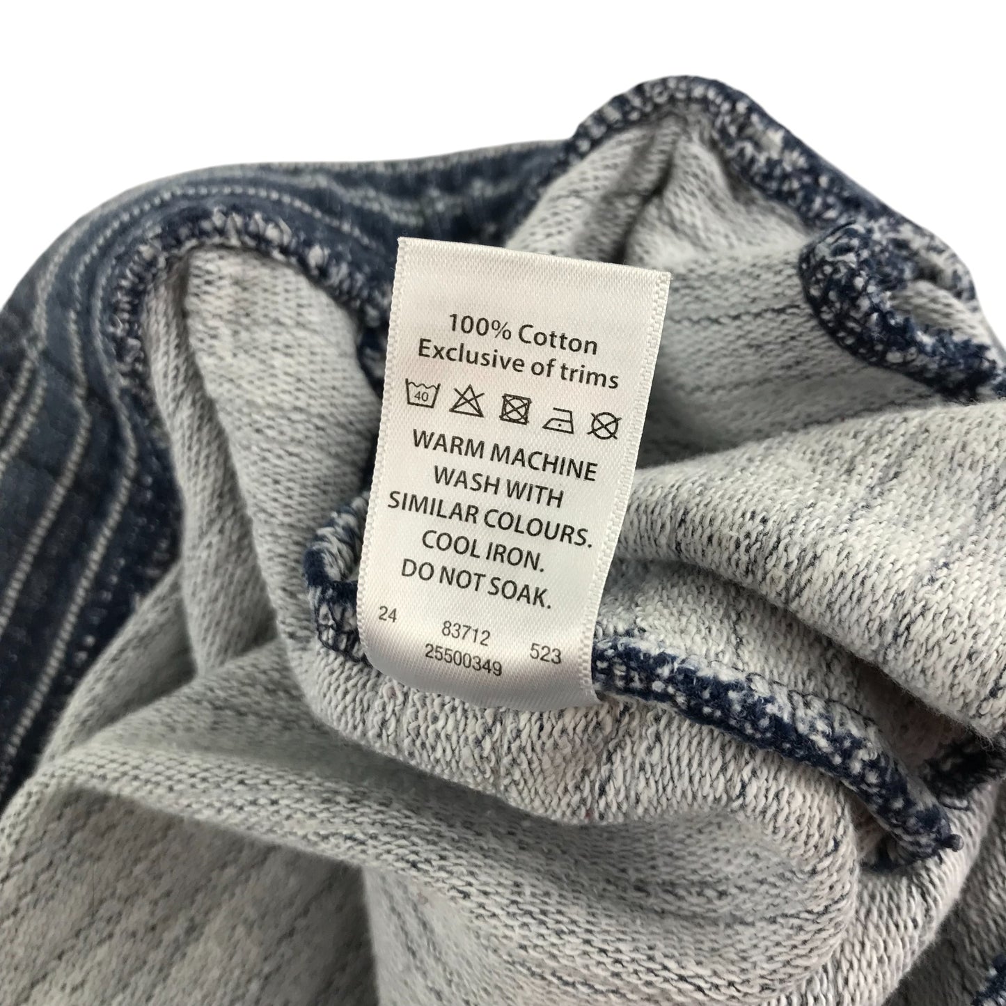 Lilly&Dan shorts 9-10 years navy and white stripy cotton