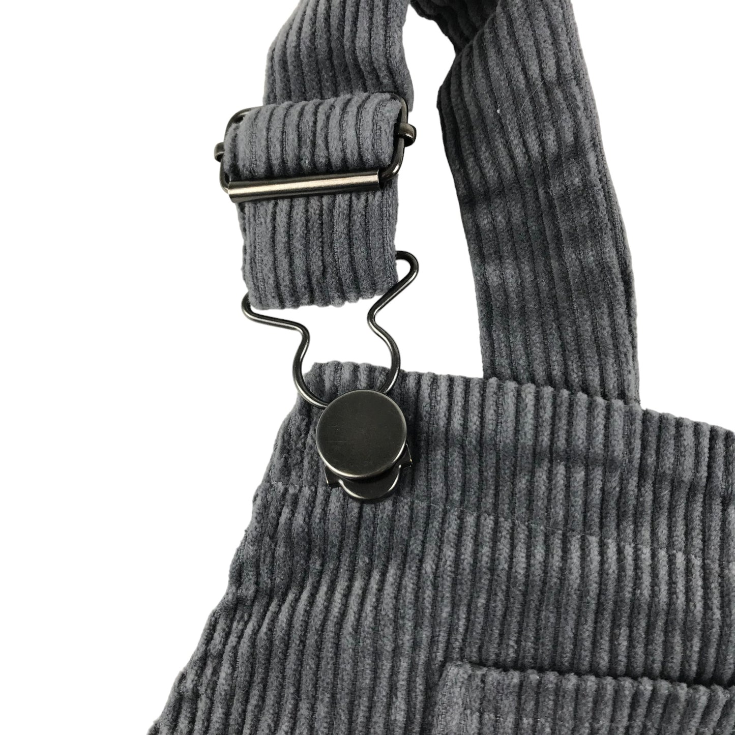 Nutmeg Dungaree Dress Age 5 Grey Corduroy Cotton