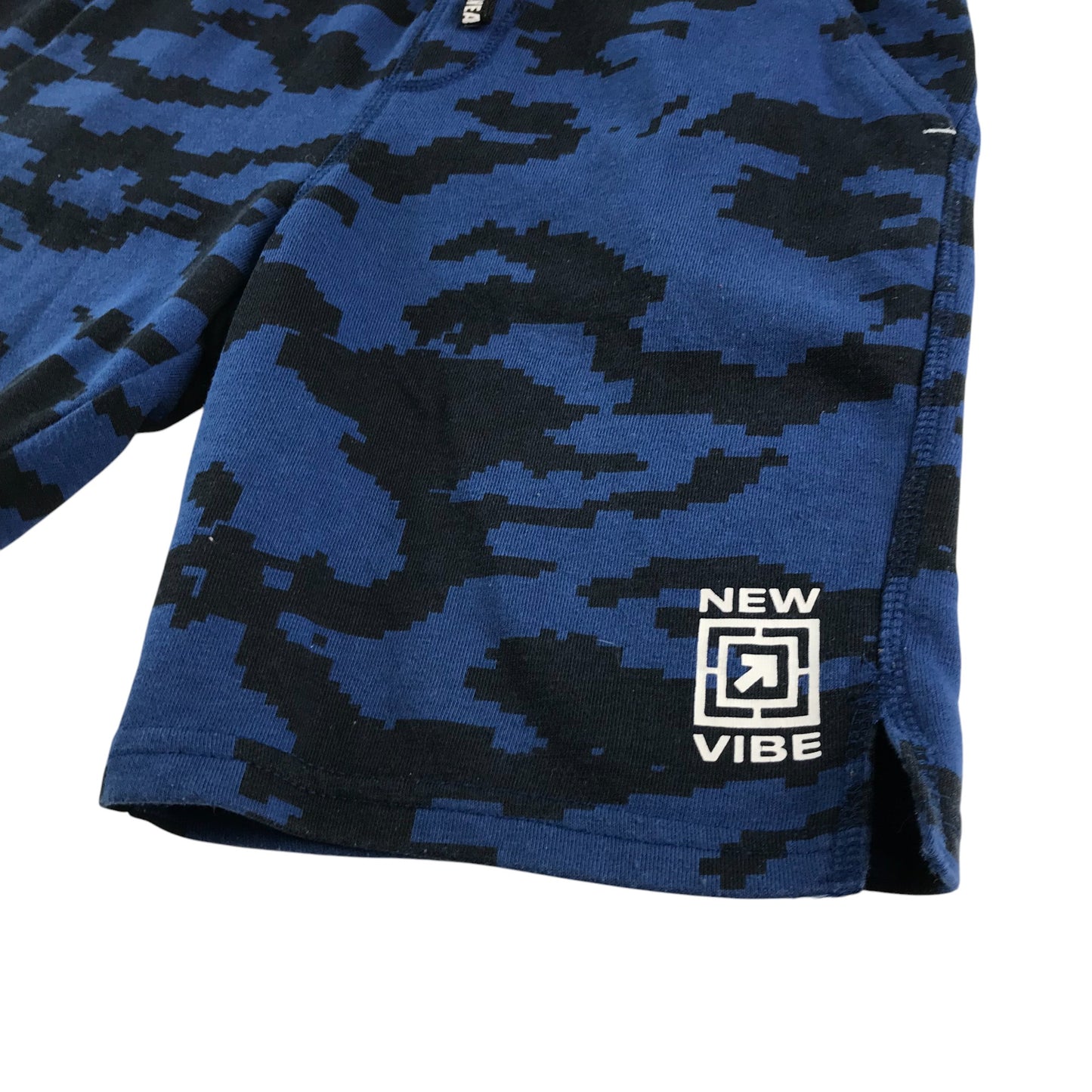 F&F shorts 9-10 years blue and navy camo design