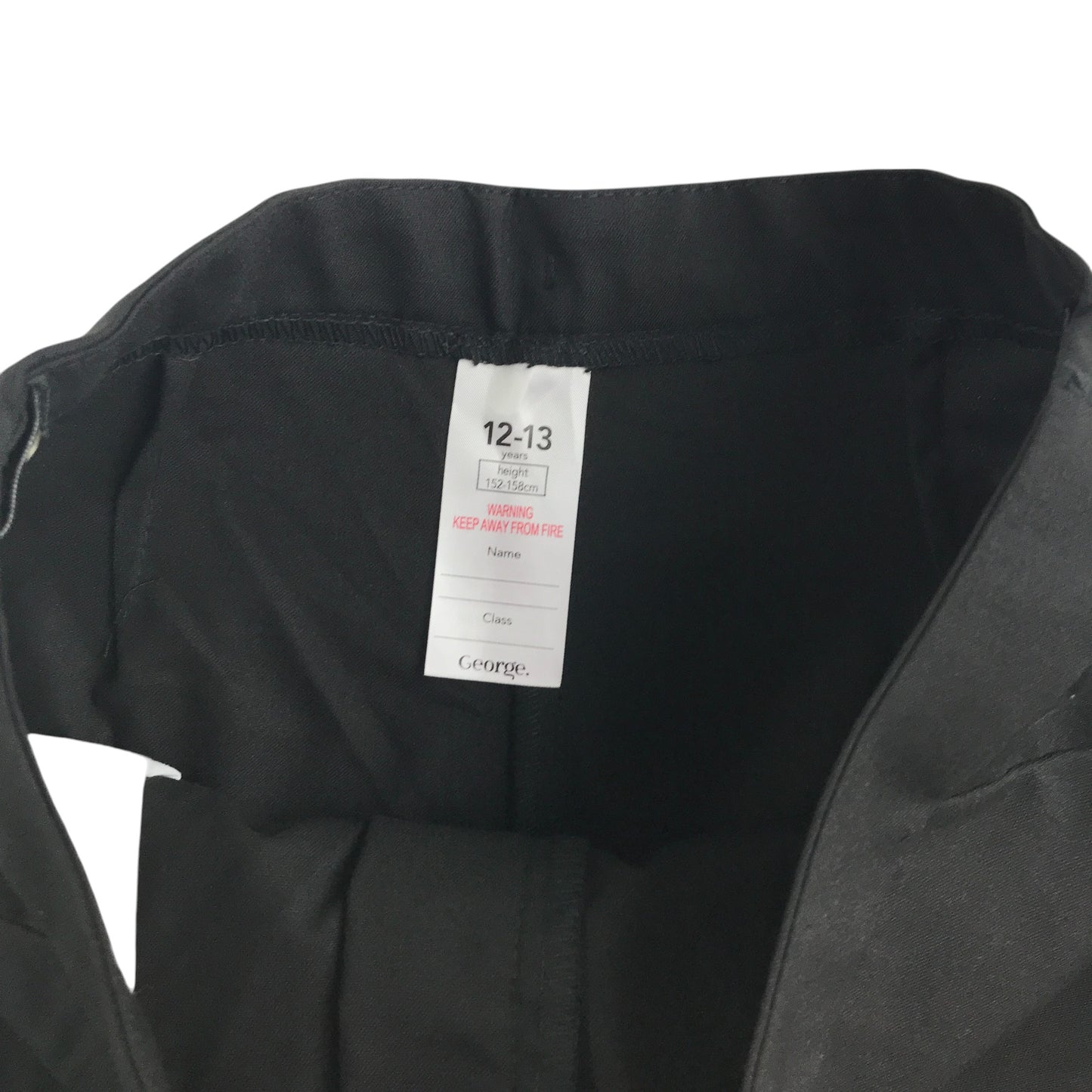 George girls school trouser bundle 12-13 years black slim leg dress trousers