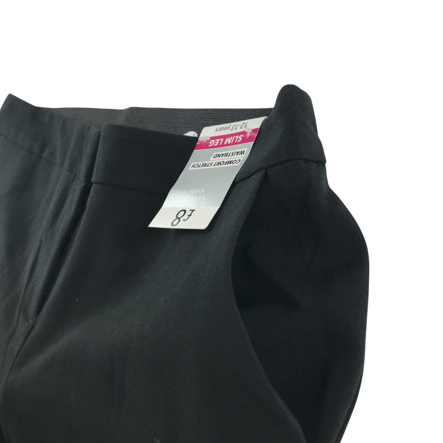 George girls school trouser bundle 12-13 black 2 different styles
