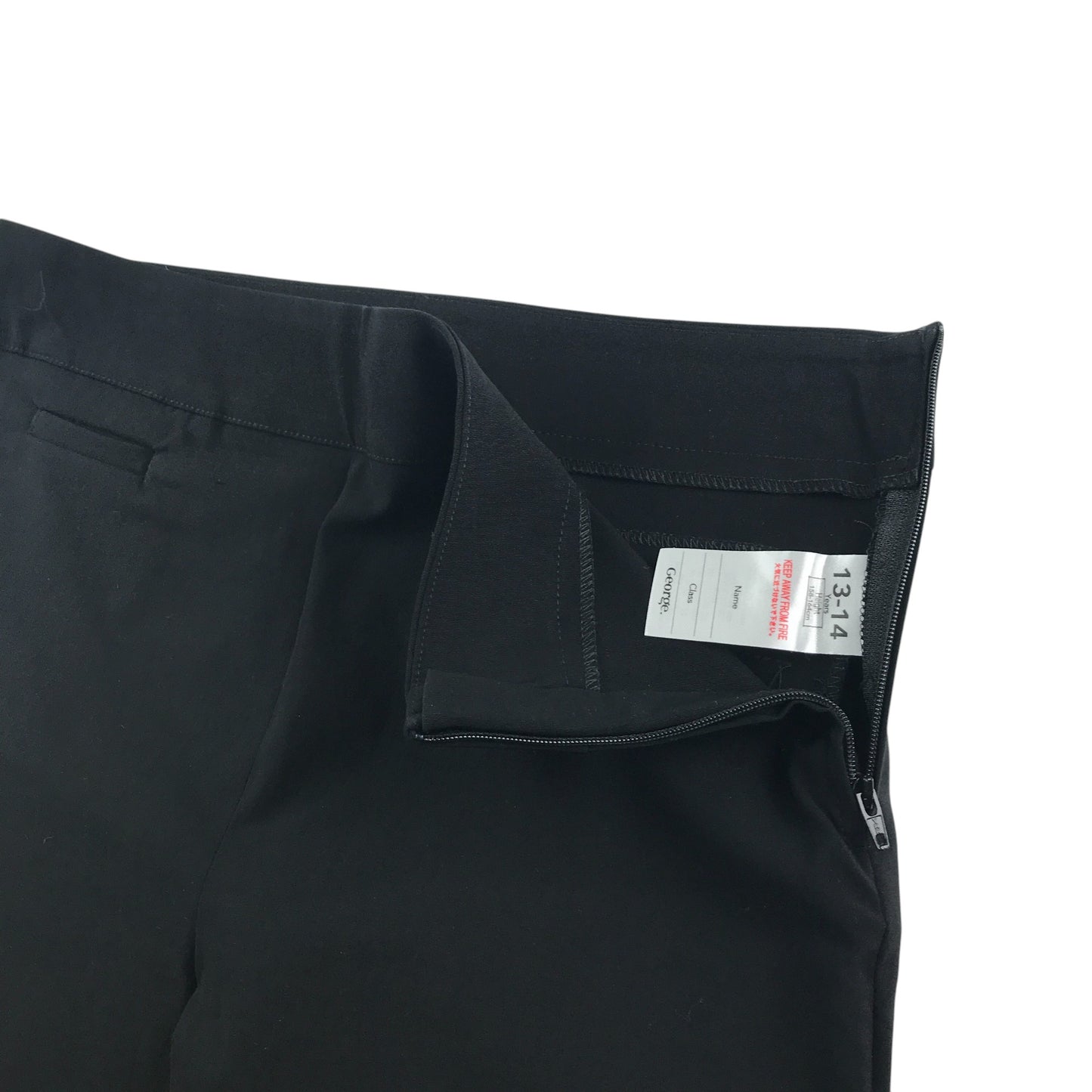 George girls school trouser bundle 13-14 years black plain 2 different styles