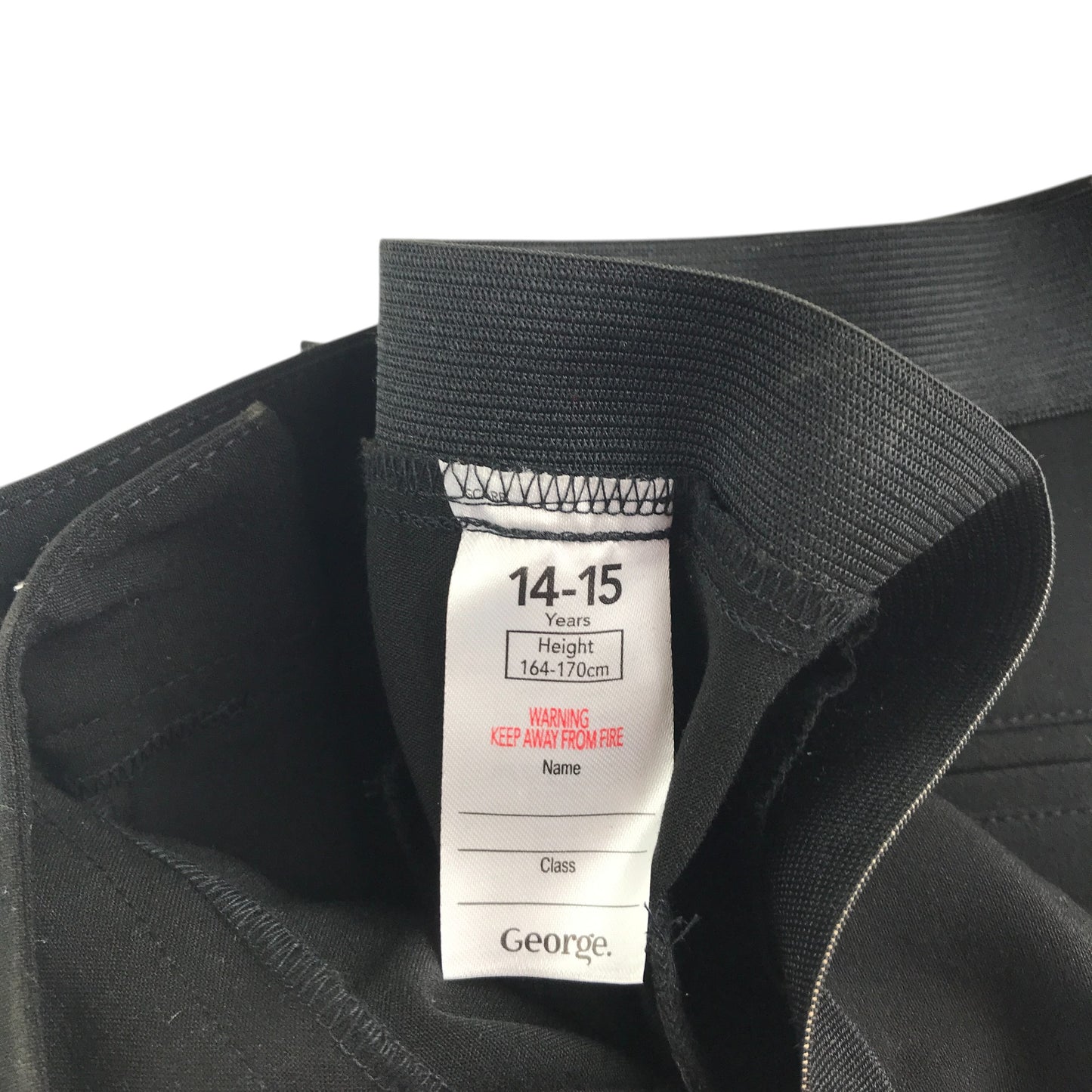 George girls school trouser bundle 14-15 years black comfort stretch waistband