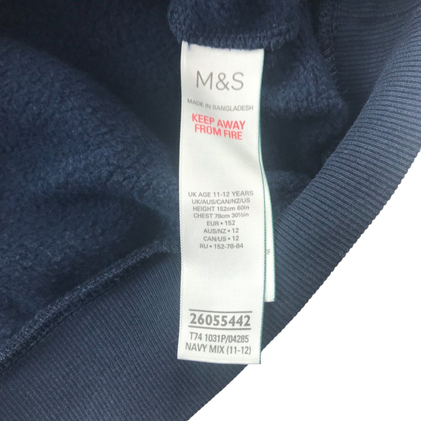 M&S hoodie 11-12 years white and navy cropped Harry Potter Quidditch