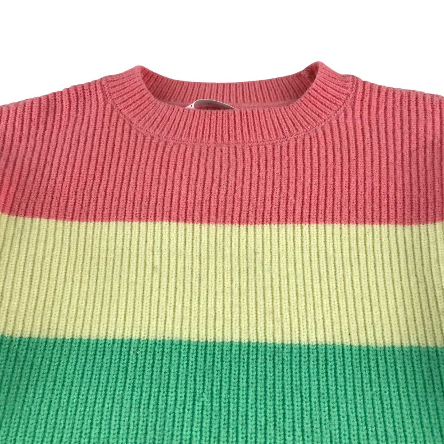 M&S jumper 4-5 years multicoloured bright stripy crewneck