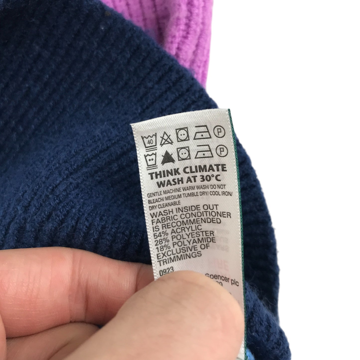 M&S jumper 4-5 years multicoloured bright stripy crewneck