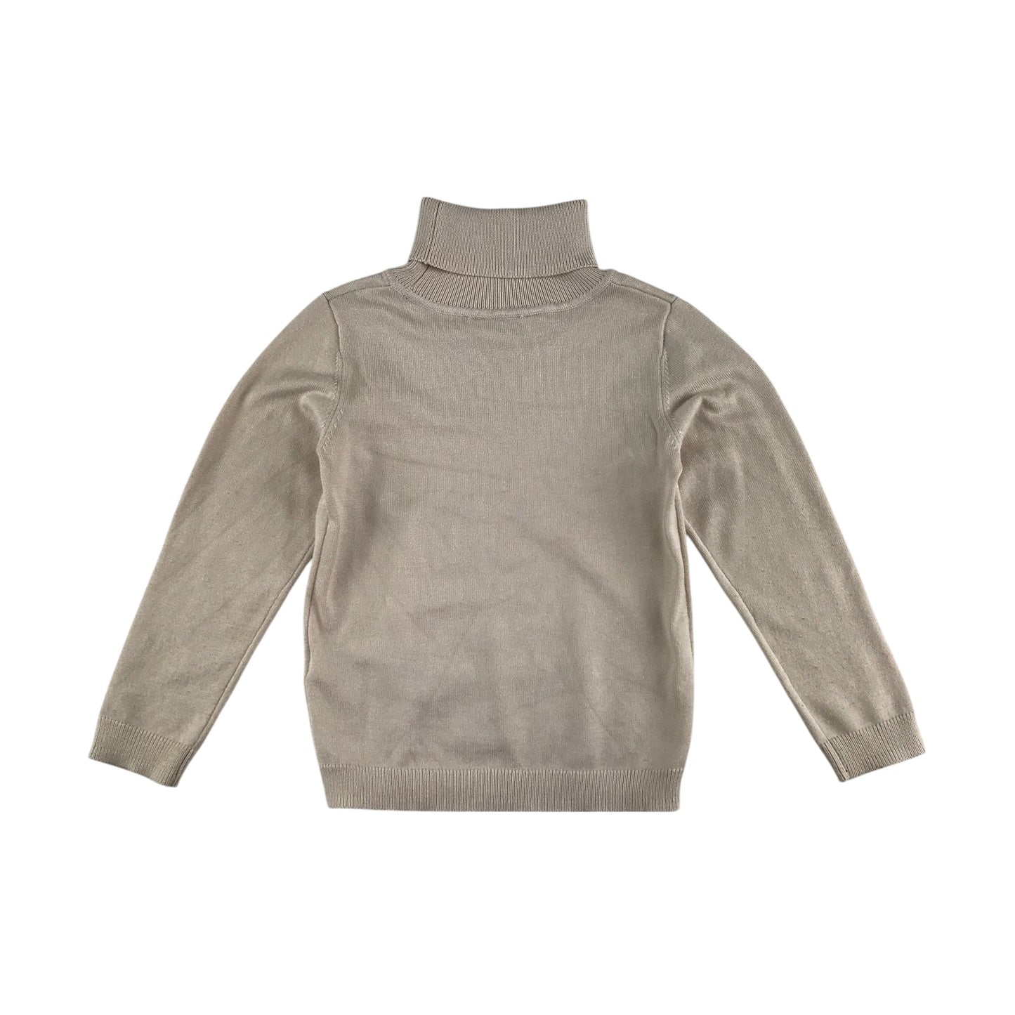 Primark jumper 4-5 years sand plain turtle-neck long sleeve