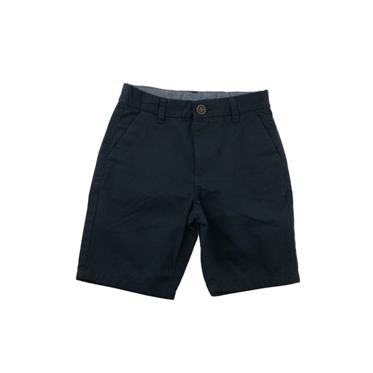 Next Shorts Age 6 Navy Blue Chino Cotton