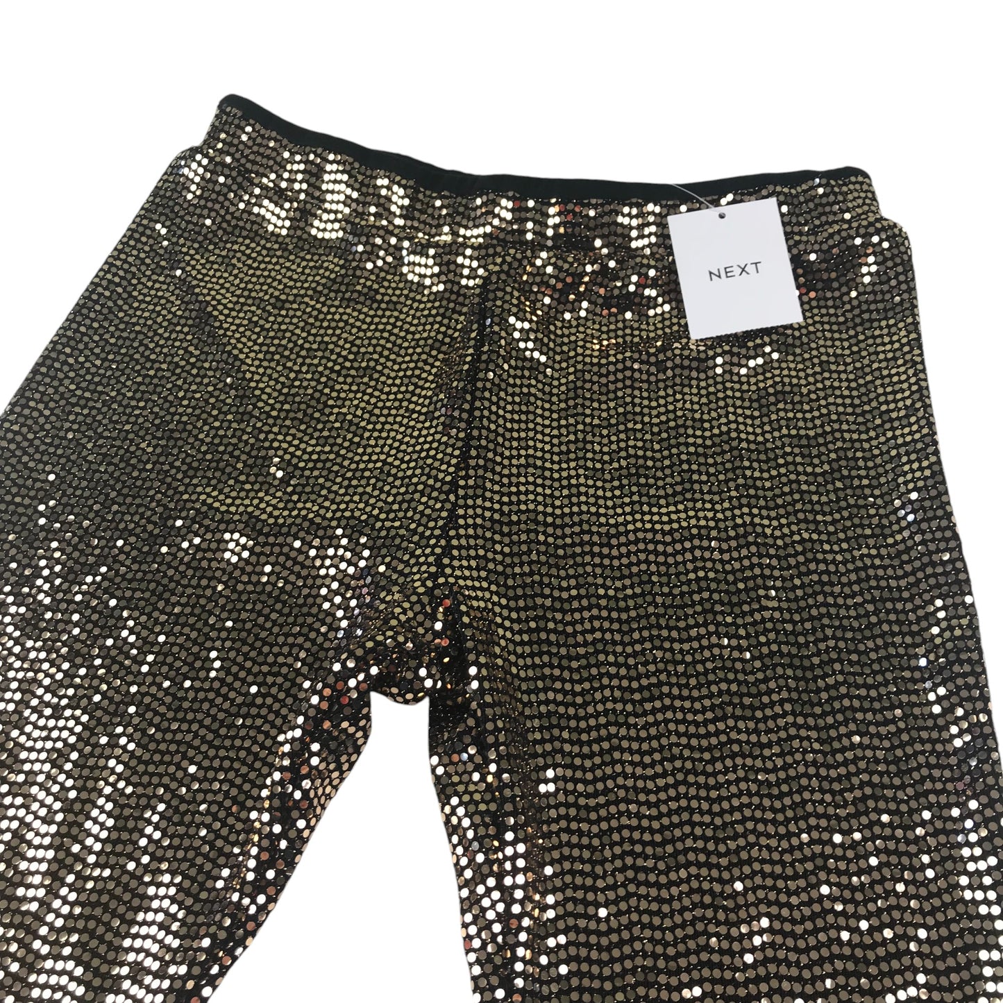 Next leggings 8-9 years golden sequins
