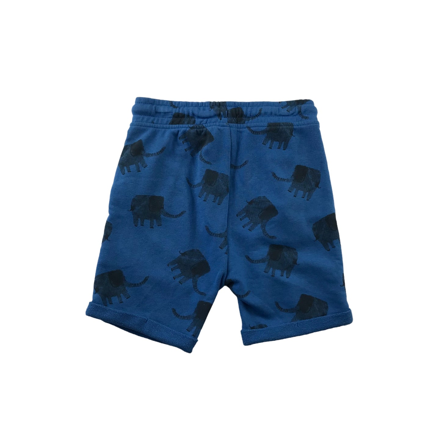 George Shorts Age 6 Blue Relaxed Fit Jersey Elephant Print