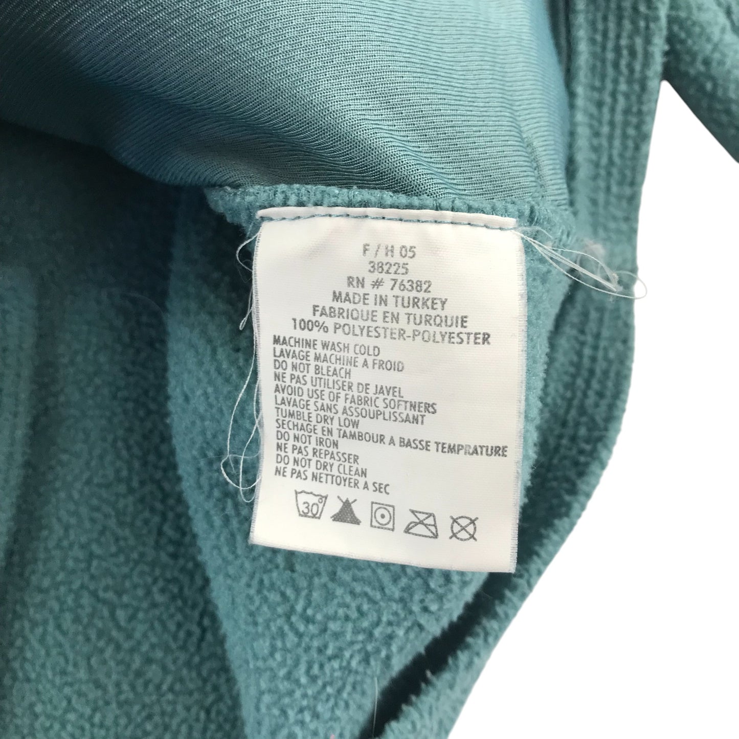 Timberland fleece women's size S dusty blue full zipper