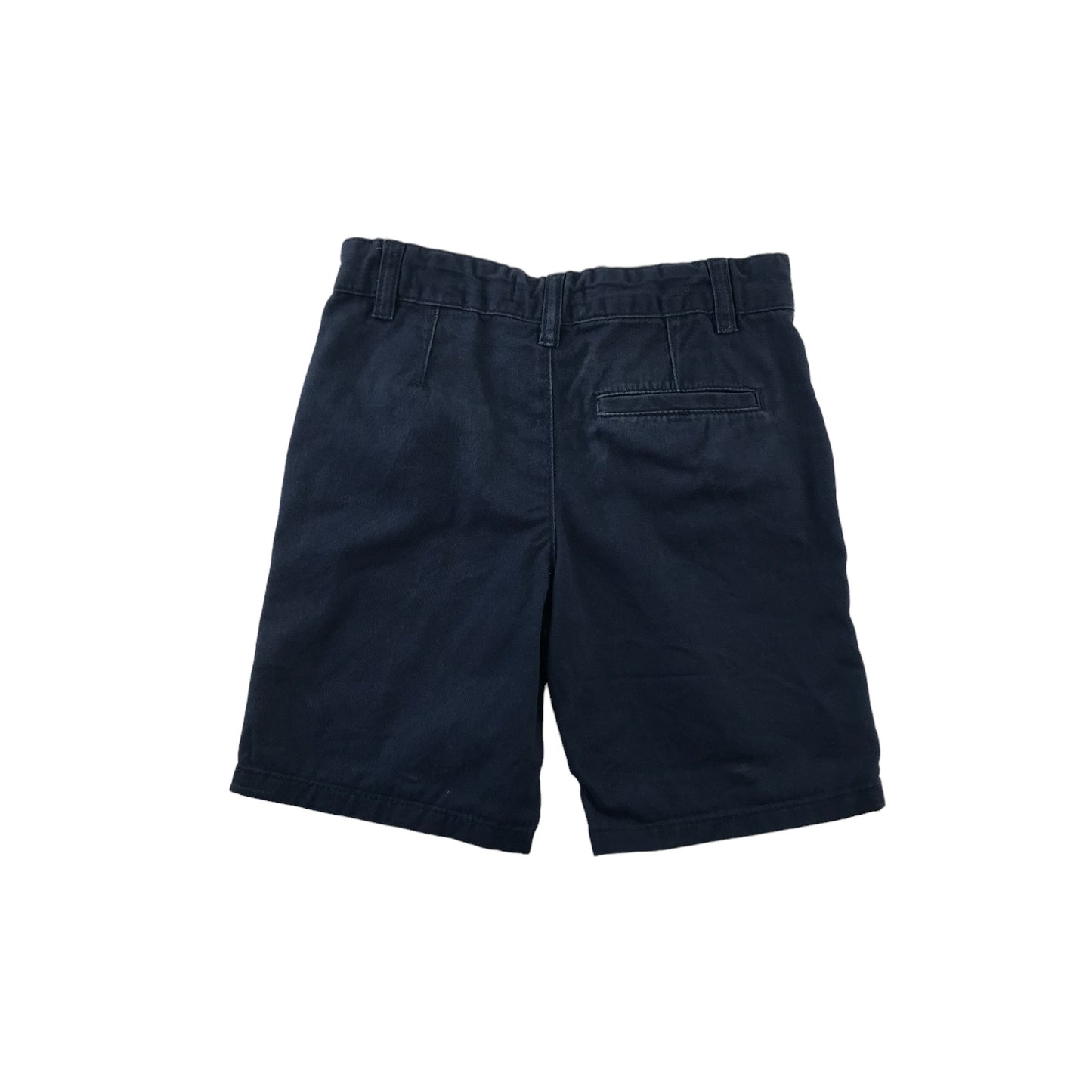 Matalan Shorts Age 7 Navy Blue Chino Style Cotton