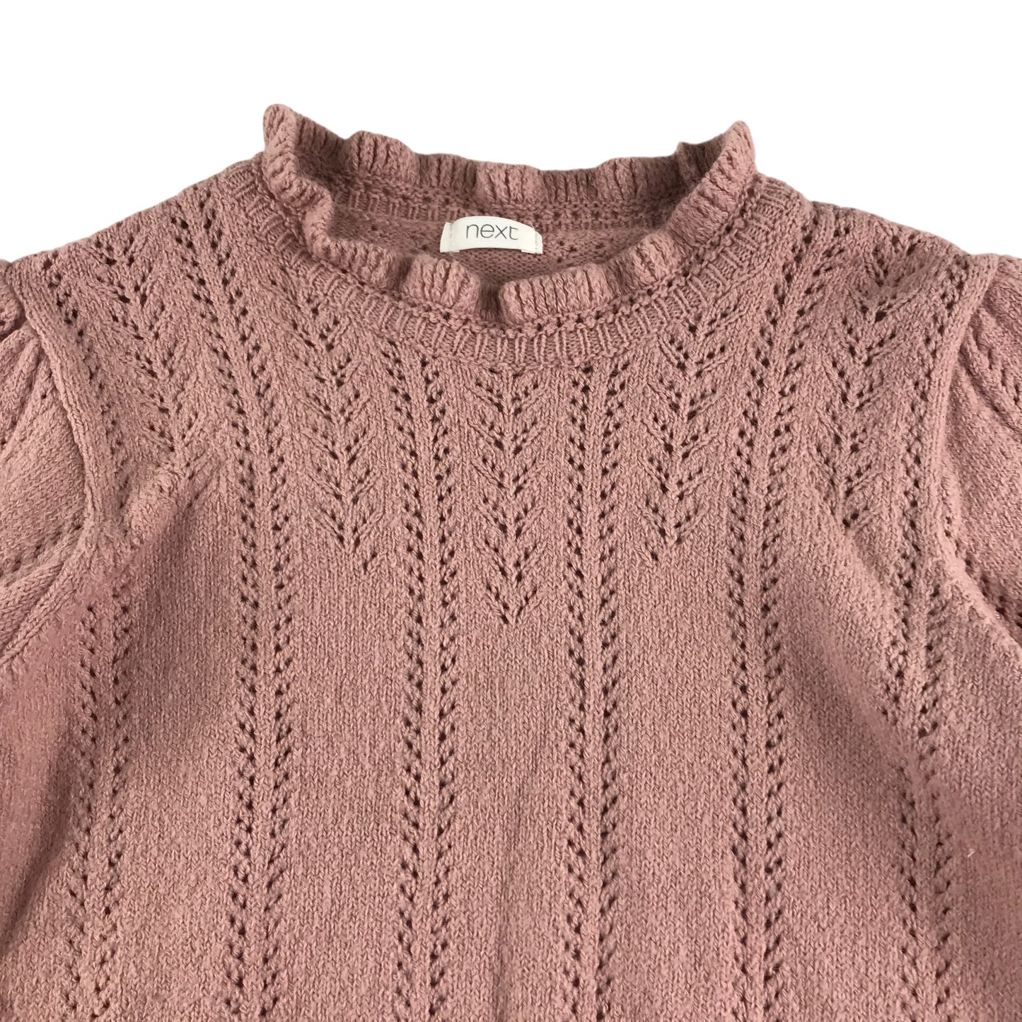 Next sweater 5-6 years vintage pink lovely pattern design
