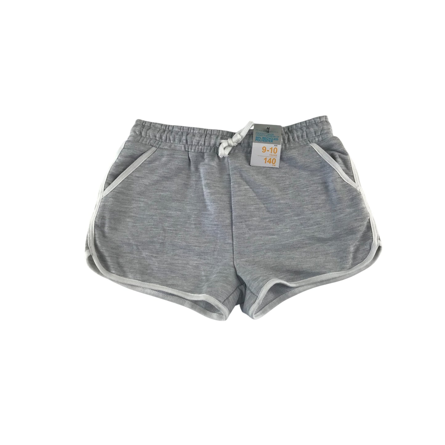 Primark shorts 9-10 years grey jersey with elasticated waist