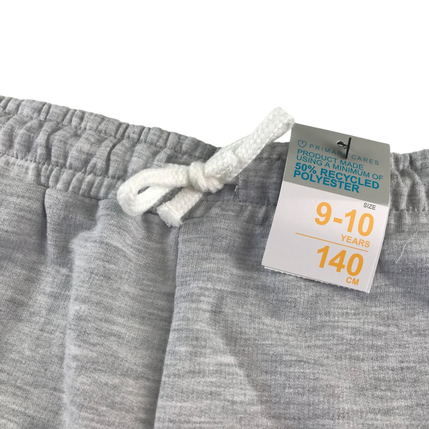 Primark shorts 9-10 years grey jersey with elasticated waist