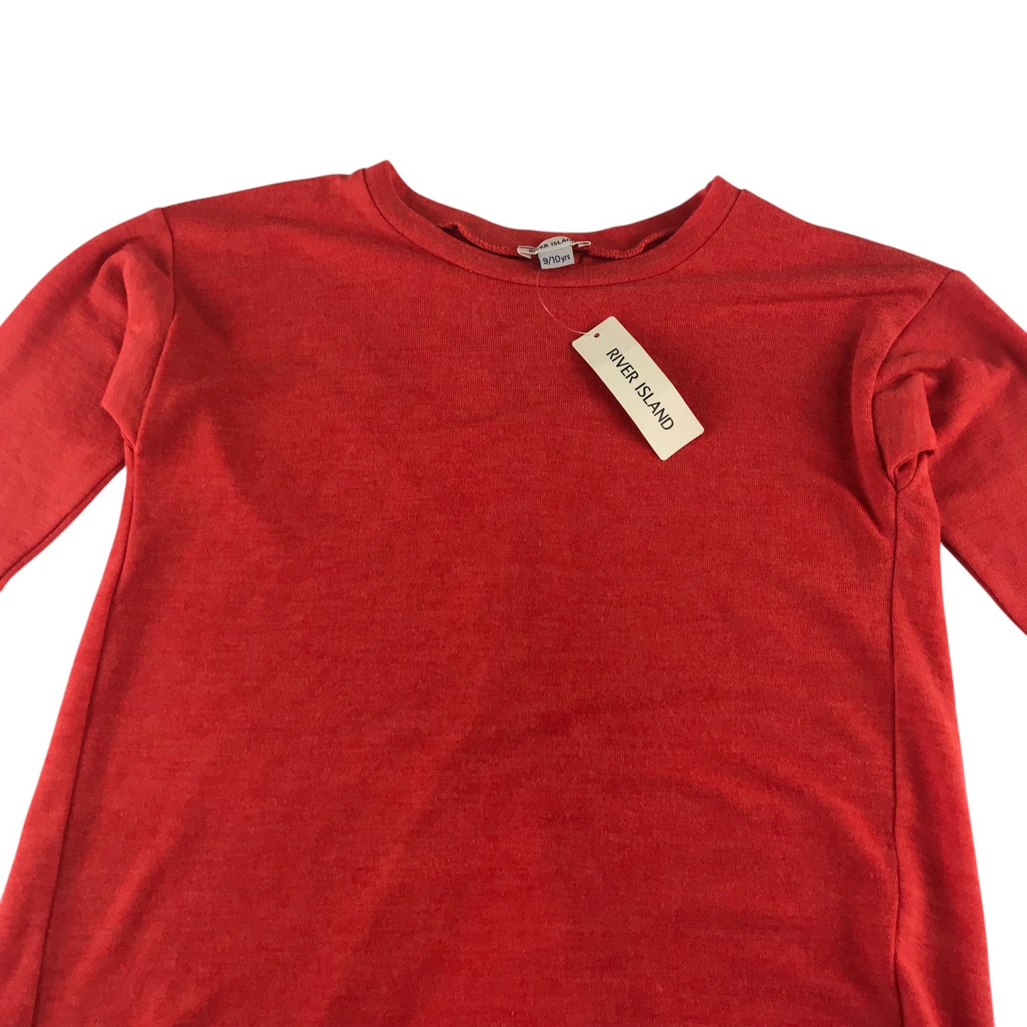 River Island blouse 9-10 years red open back t-shirt