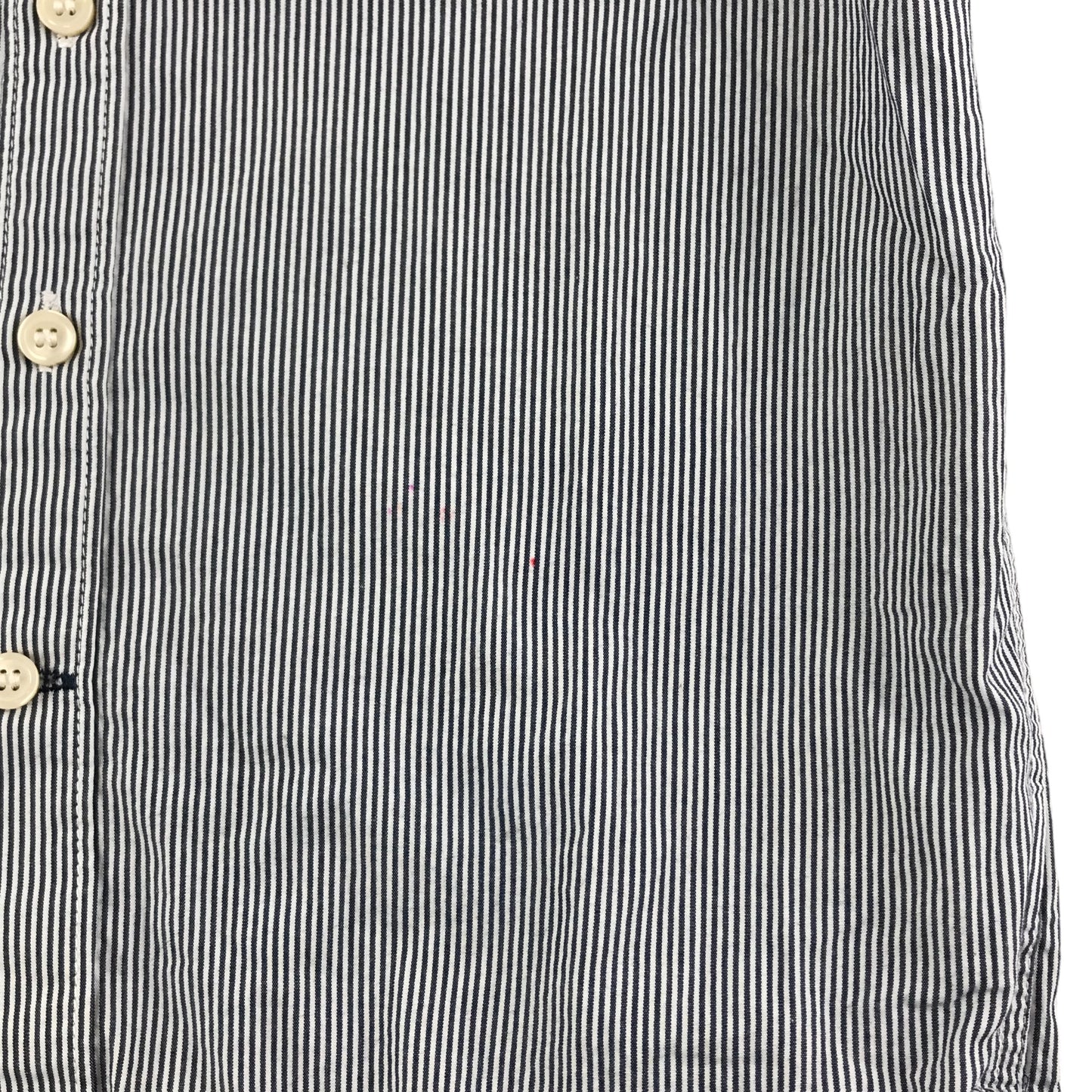 Next Shirt Age 10 Blue White Stripy Long Sleeve Button Up