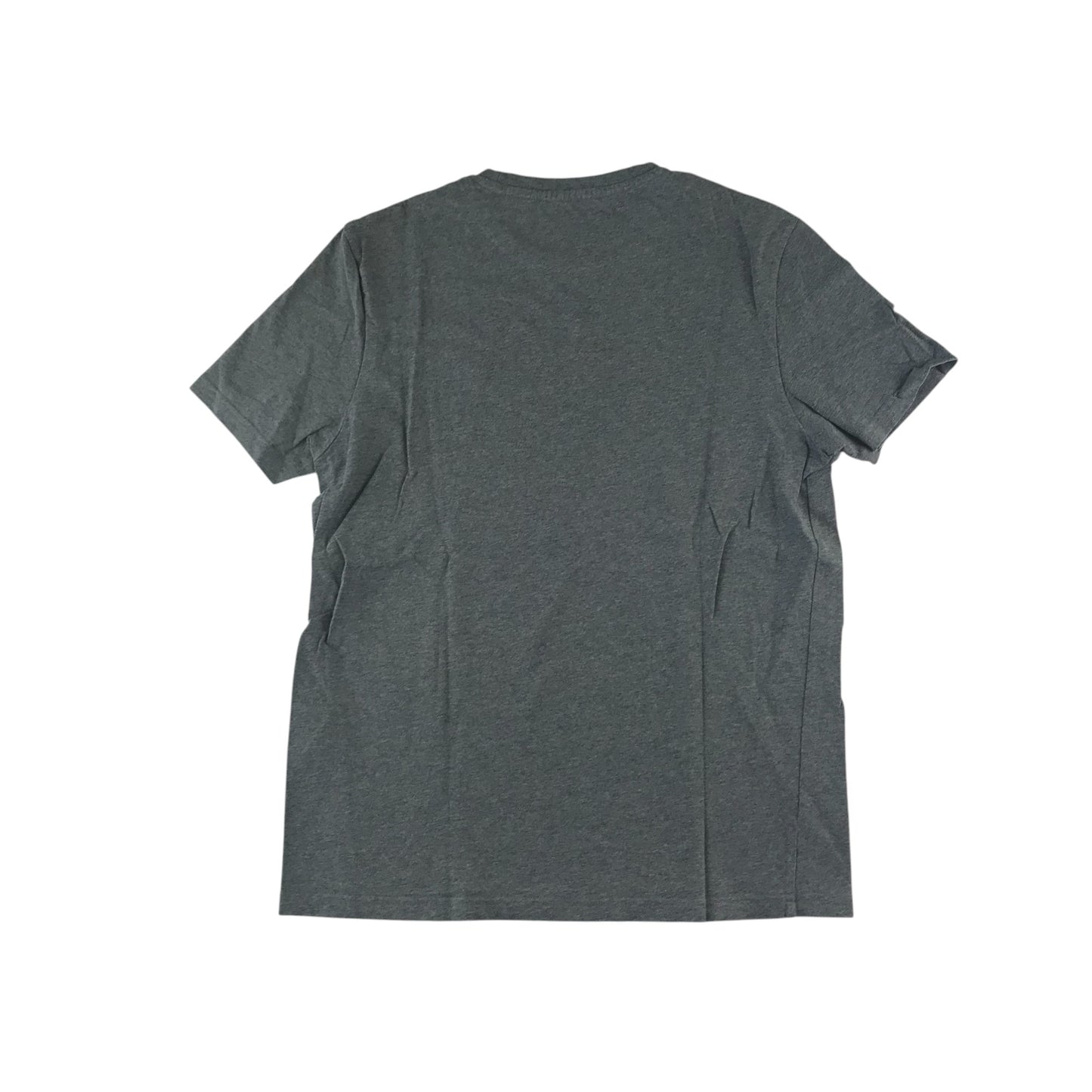 Lyle & Scott t-shirt men's M grey with embroidered logo cotton